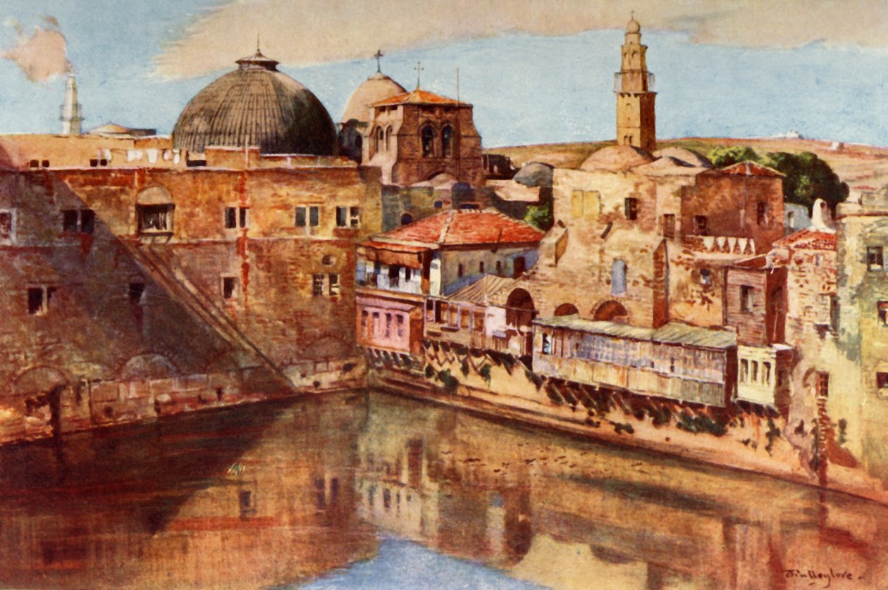 Kudüs.- Hizkiya Havuzu, 1902. by John Fulleylove