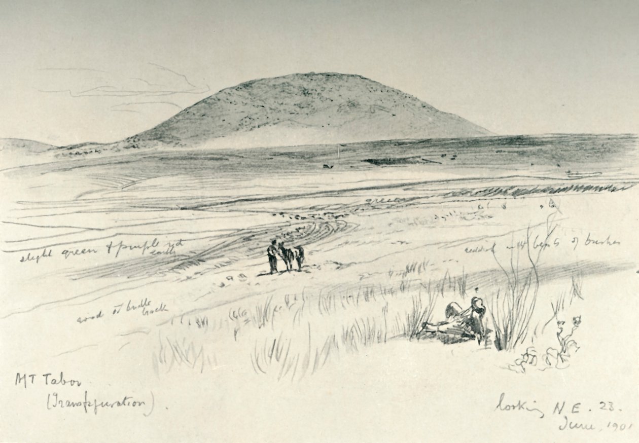 Tabor Dağı, 1902. by John Fulleylove