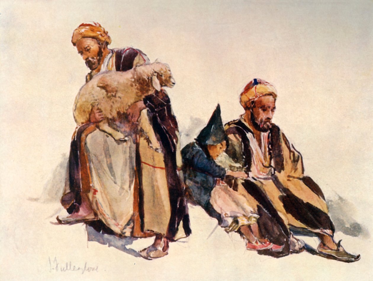 Suriye Çobanları ve Çoban Çocuk, 1902. by John Fulleylove