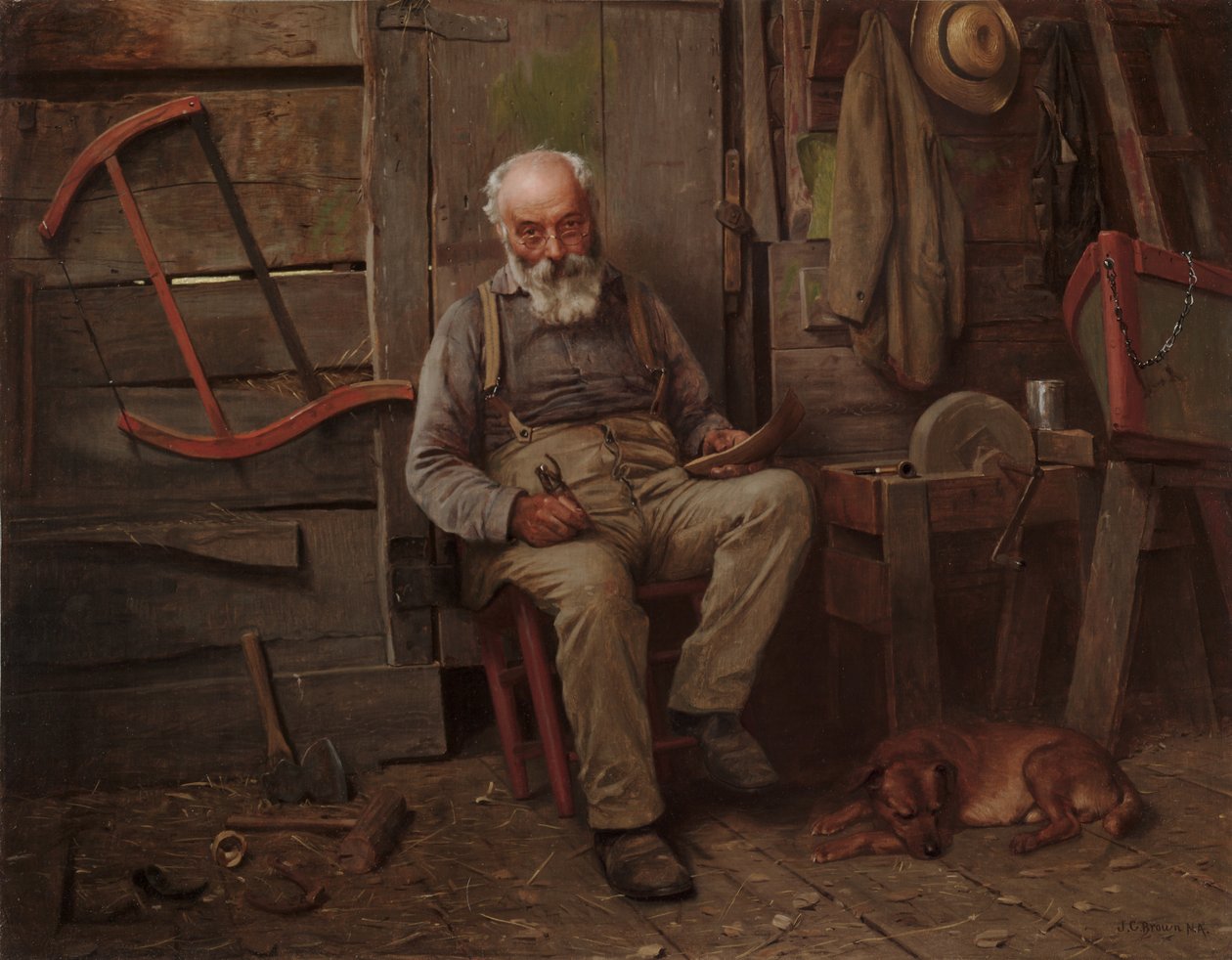 Gemi yapımcısı by John George Brown