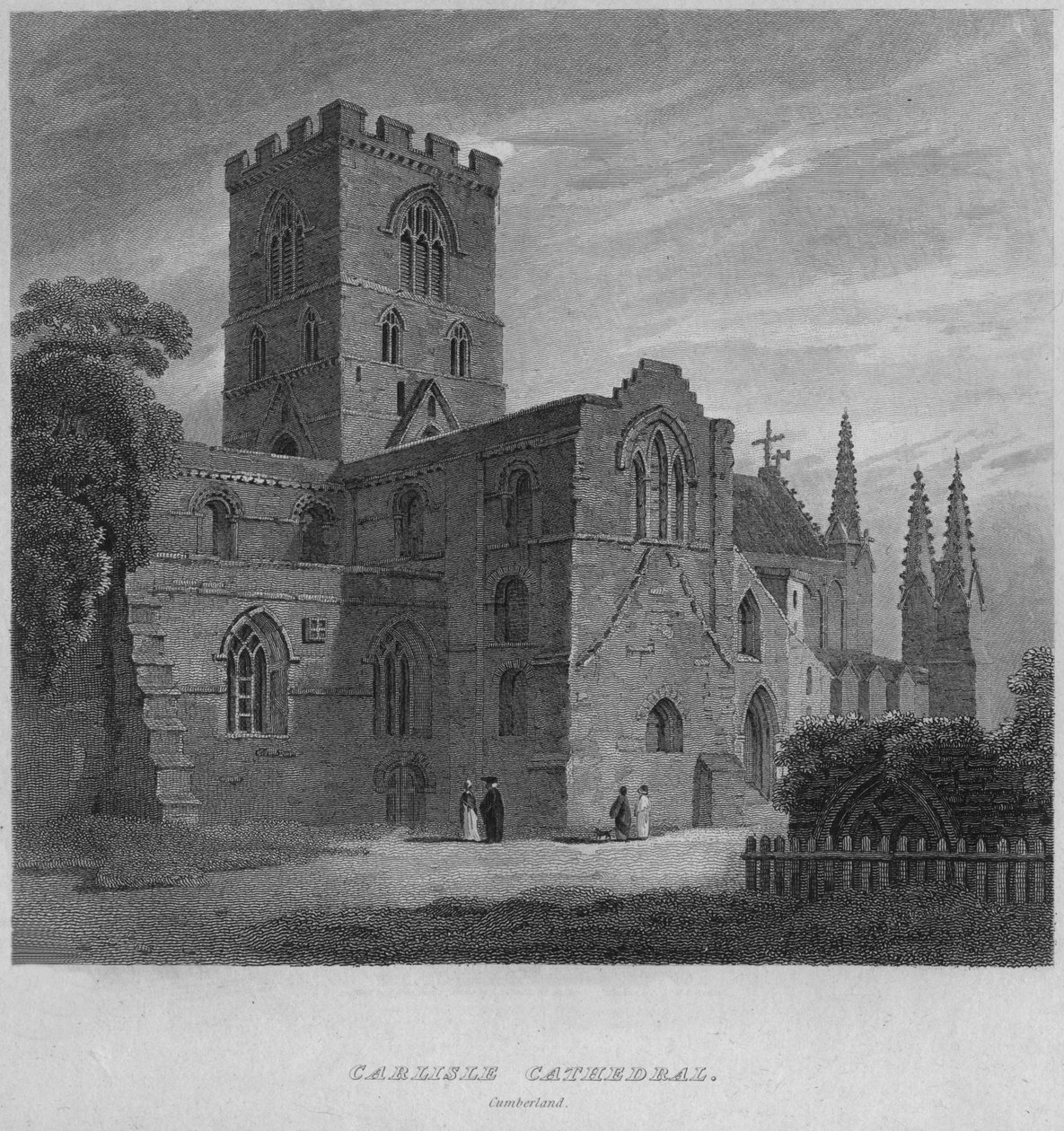 Carlisle Katedrali, Cumberland., 1814 by John Greig