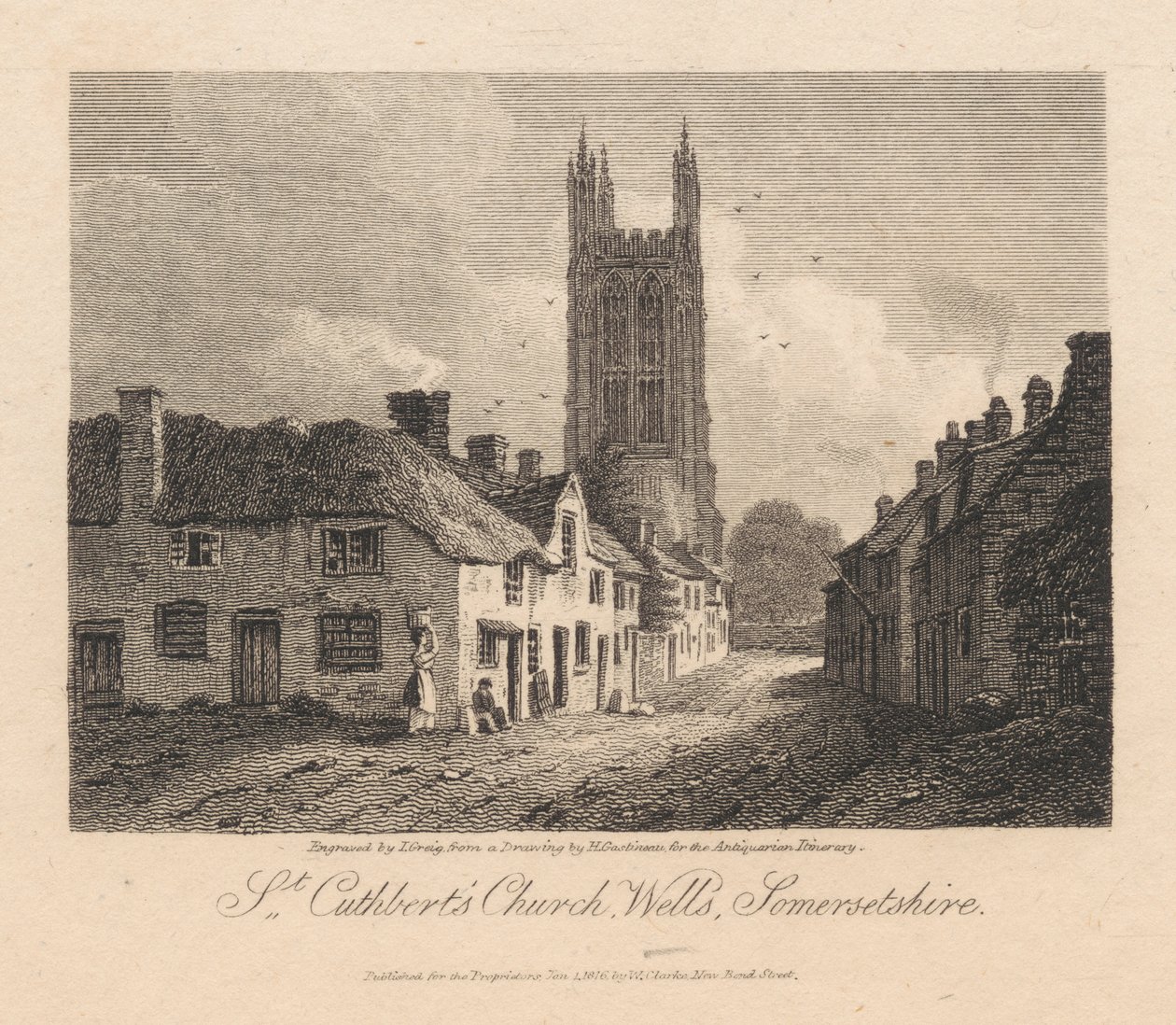 Aziz Cuthbert Kilisesi, Wells, Somersetshire by John Greig