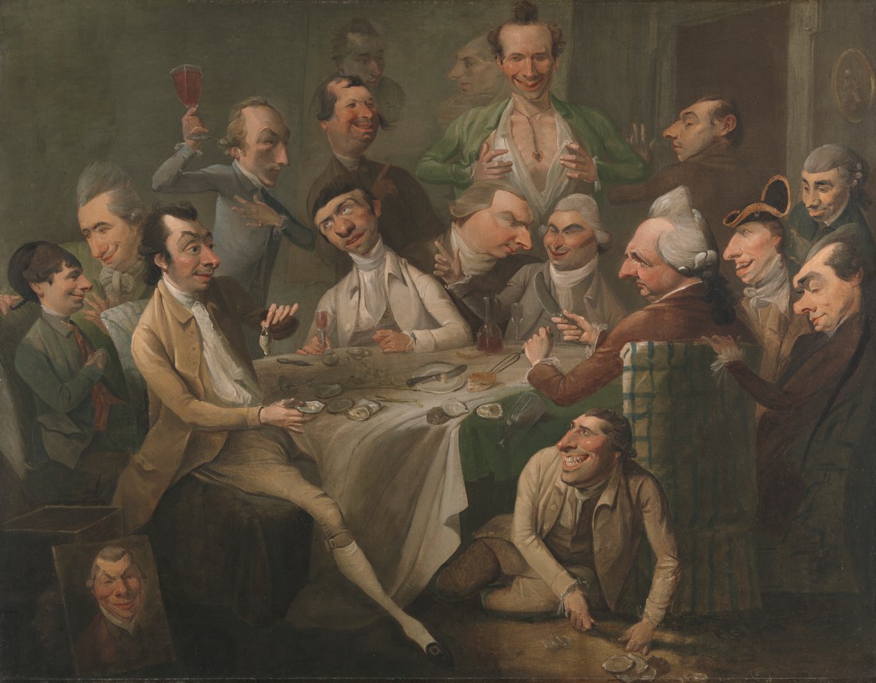 Bir Karikatür Grubu by John Hamilton Mortimer