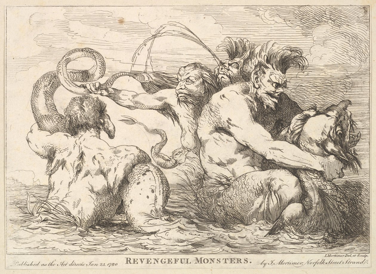 İntikamcı Canavarlar, 25 Ocak 1780. by John Hamilton Mortimer