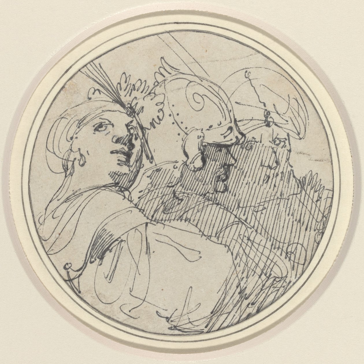 Üç oryantal kafa by John Hamilton Mortimer