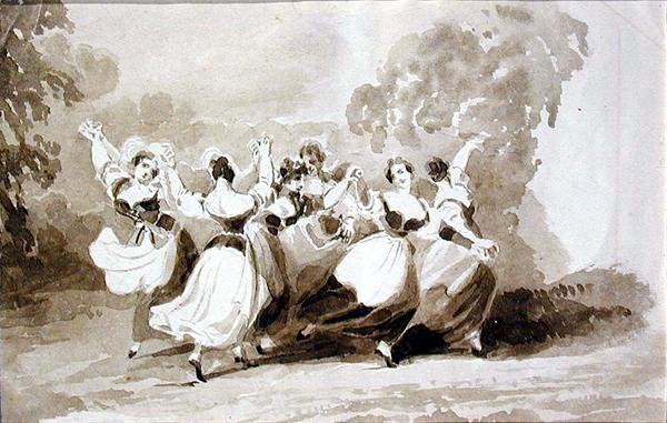 Yüzükte Dans (kağıt üzerine mürekkep) by John Harden