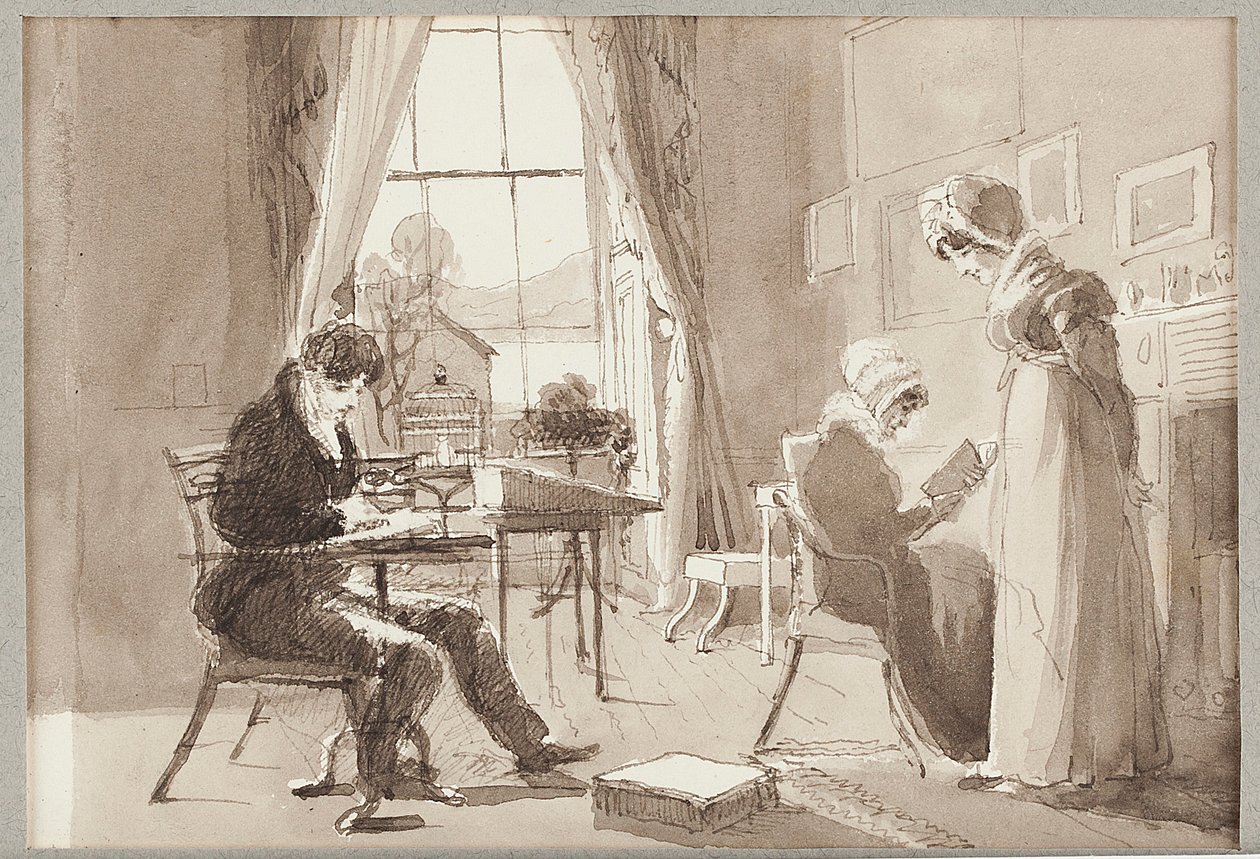 Yazlık, 1824 (kağıt üzerinde wc) by John Harden