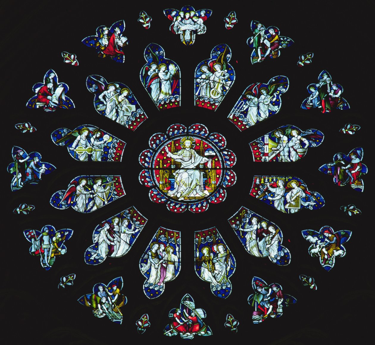 Batı gül penceresi (vitray) by John Hardman