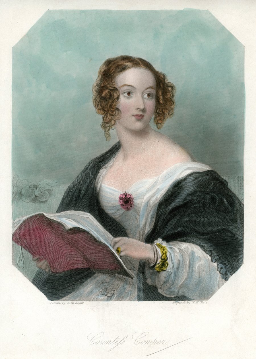 Kontes Cowper, c1865-1890 by John Hayter