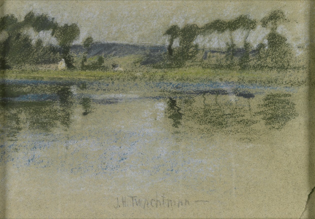 Nehrin Karşısındaki Ağaçlar by John Henry Twachtman