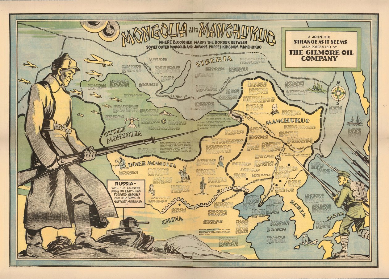 Moğolistan ve Mançukuo, 1936. by John Hix