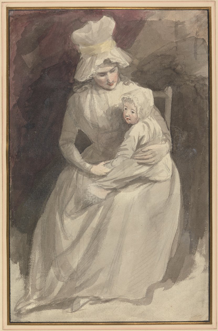 Bayan Skinner ve Çocuk by John Hoppner