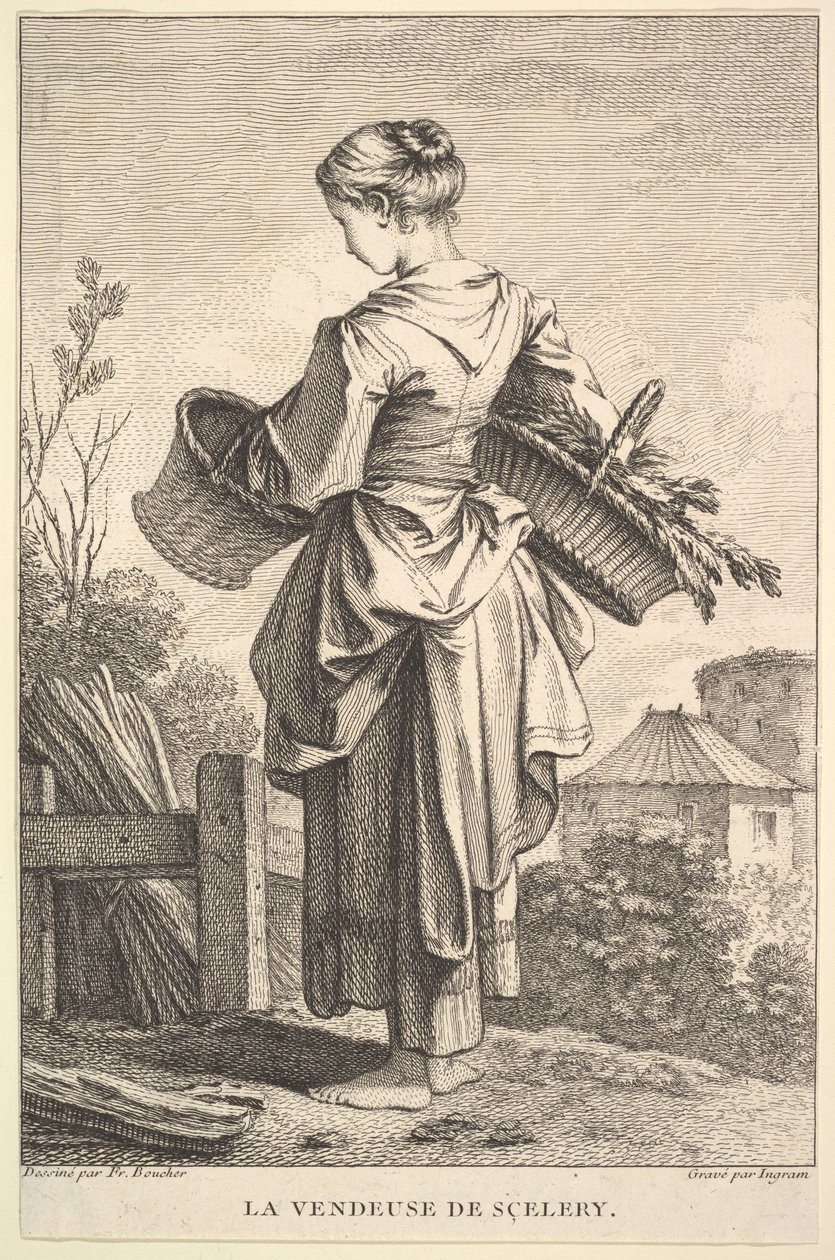 Kereviz Satıcısı, 1741-63. by John Ingram