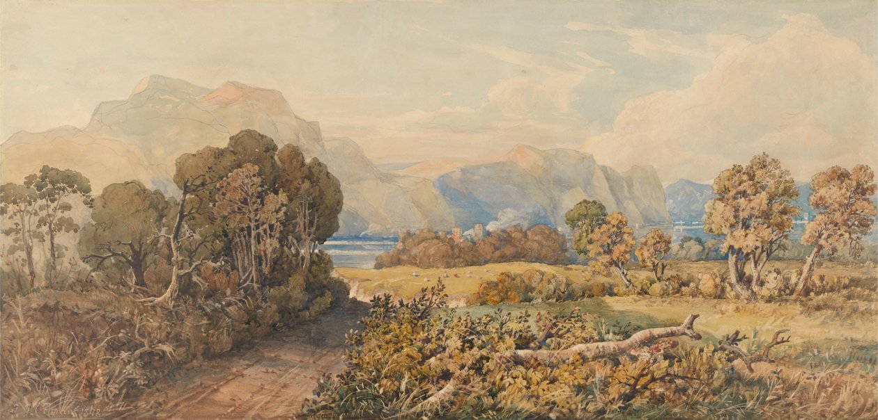 Nehir ve Dağlarla Manzara by John Joseph Cotman