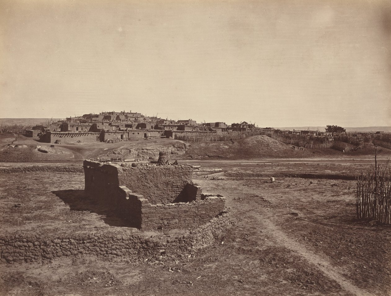 Zuni Pueblo, 1879. by John Karl Hillers