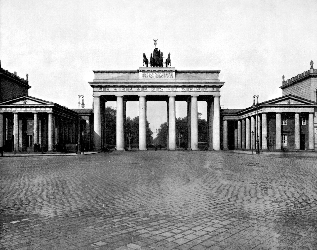 Brandenburg Kapısı, Berlin, 1893. by John L. Stoddard