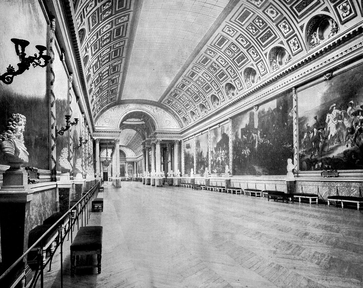 Savaşlar Galerisi, Versay, Fransa, 1893. by John L. Stoddard