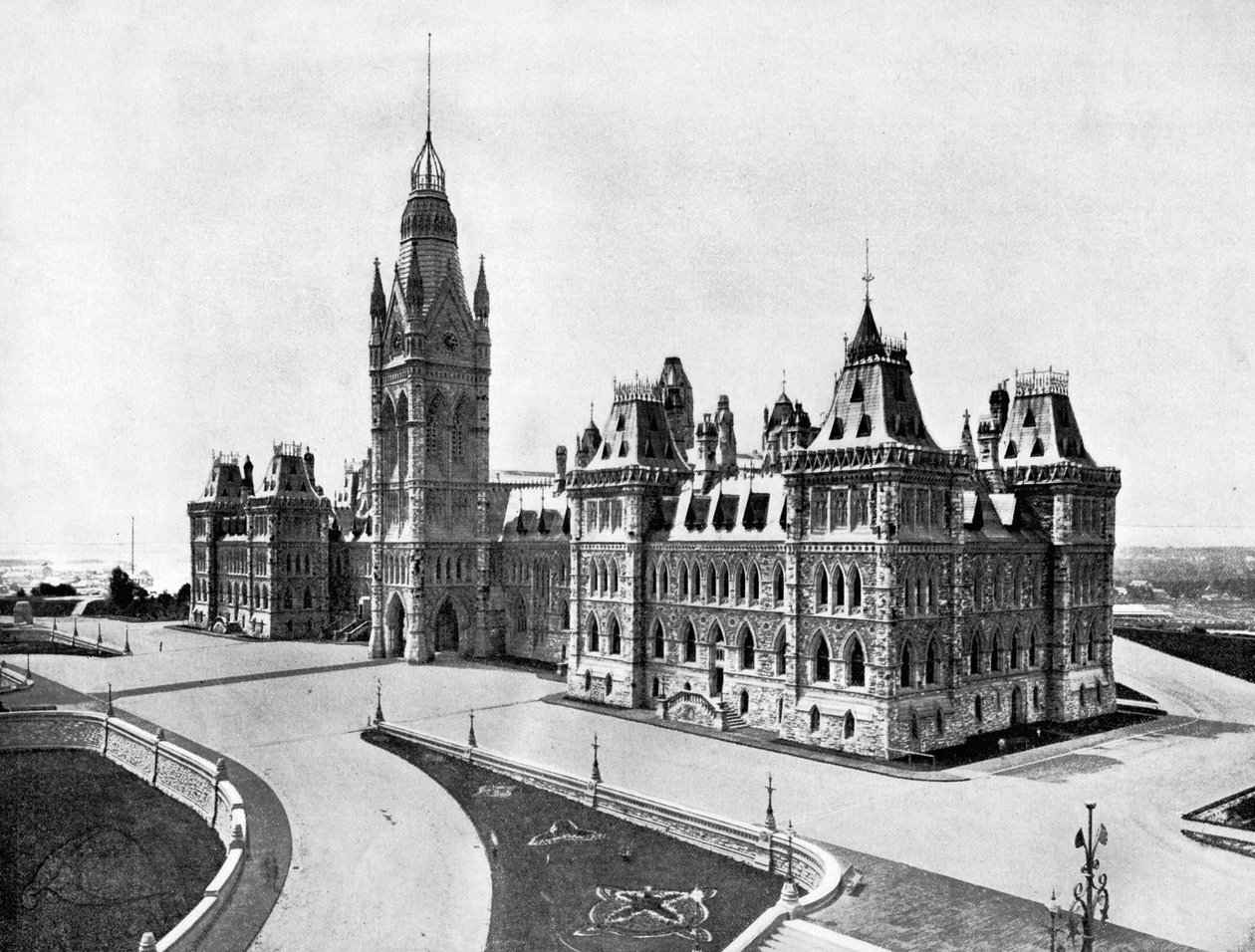Parlamento Binaları, Ottawa, Kanada, 1893. by John L. Stoddard