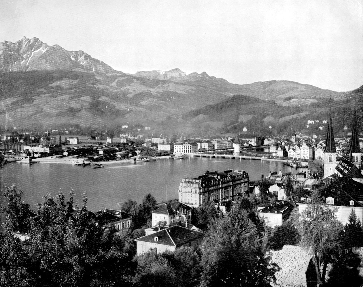 Luzern, İsviçre, 1893. by John L. Stoddard