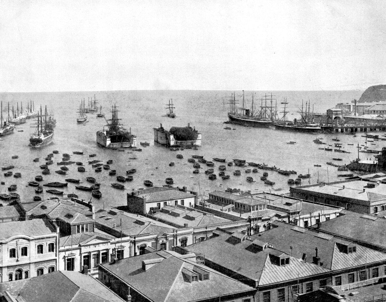 Valparaiso Limanı, Şili, 1893. by John L. Stoddard