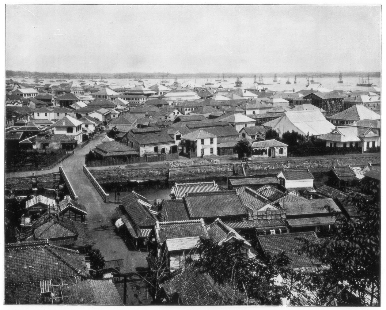 Yokohama, Japonya, 19. yüzyıl sonu by John L. Stoddard