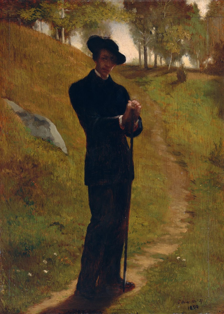 Ressamın Portresi, 1859. by John La Farge