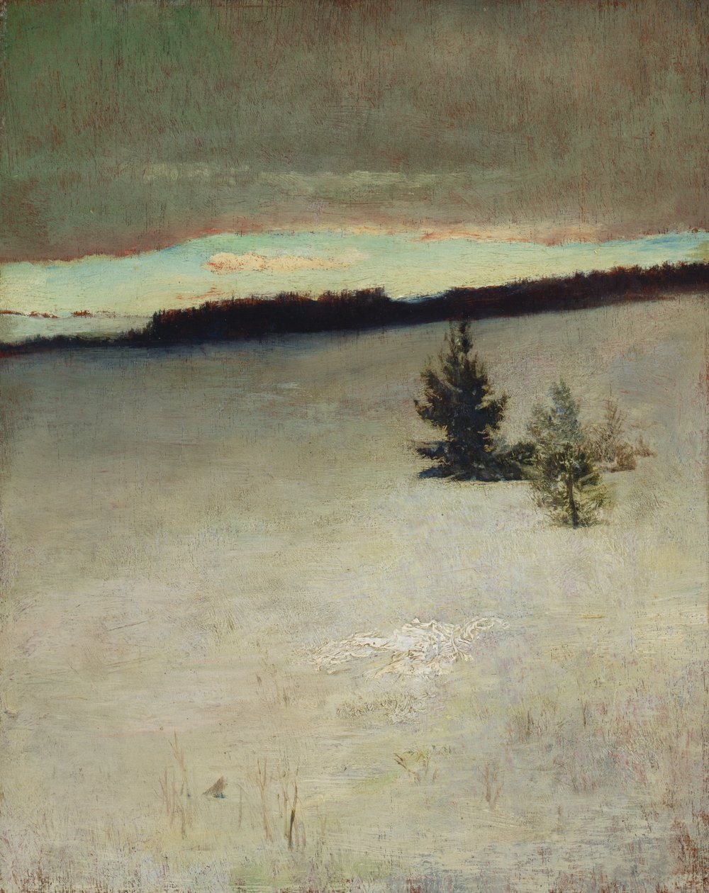 Kar Alanı, Sabah, Roxbury by John La Farge