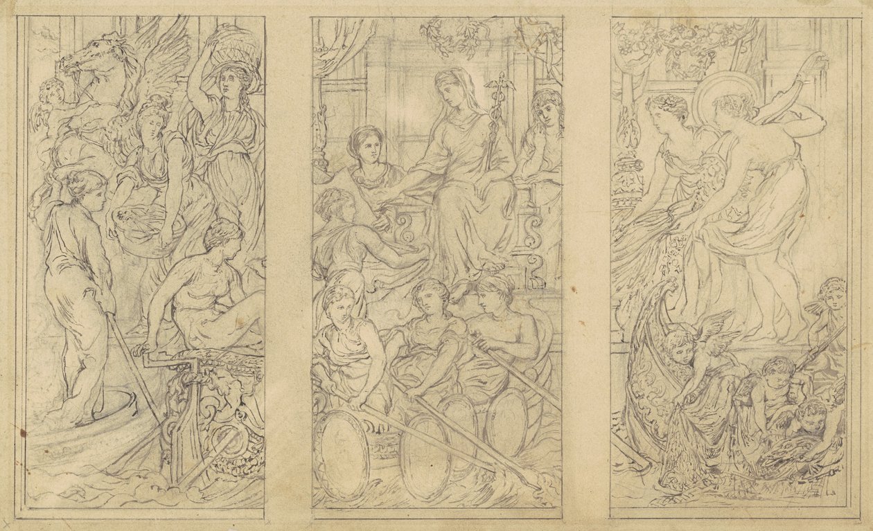 "Ticaret" için çalışma by John La Farge