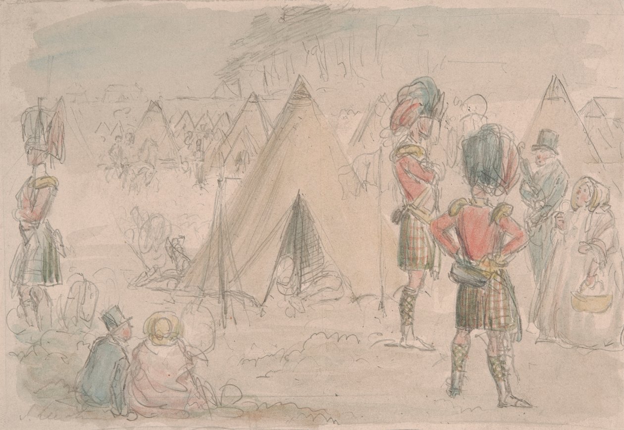Yayla Alayı Kampta by John Leech