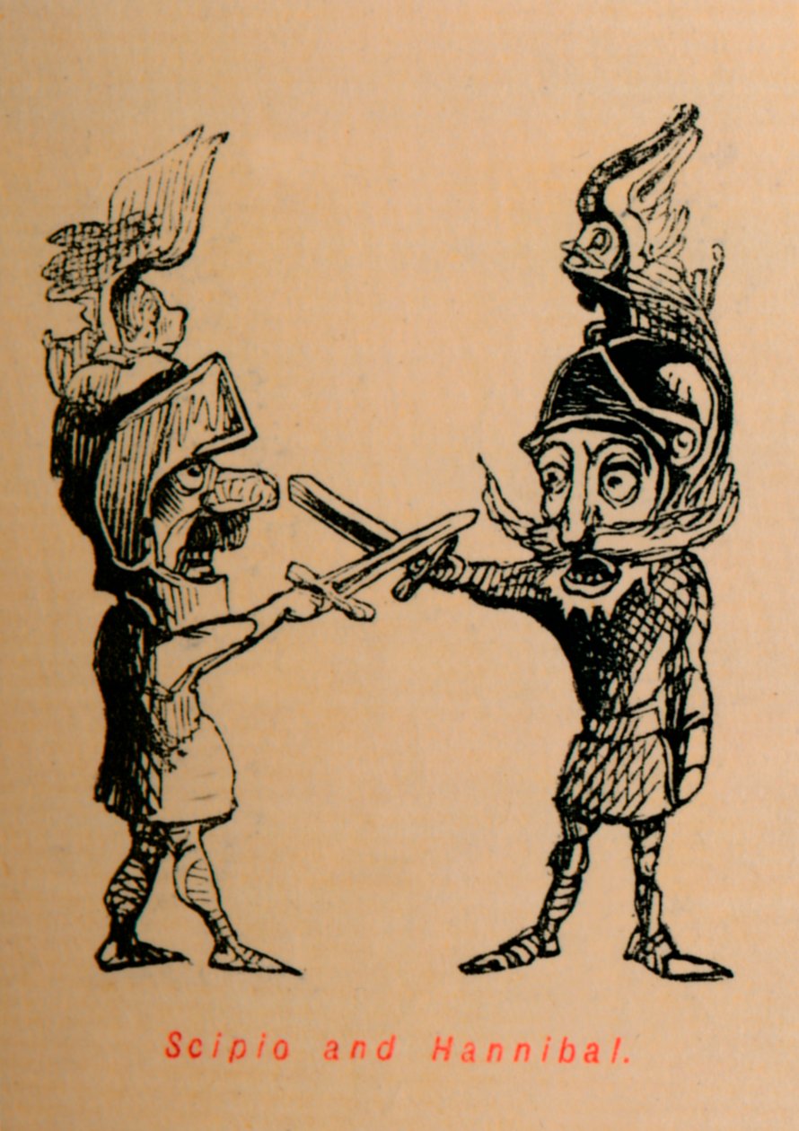 Scipio ve Hannibal, 1852 by John Leech