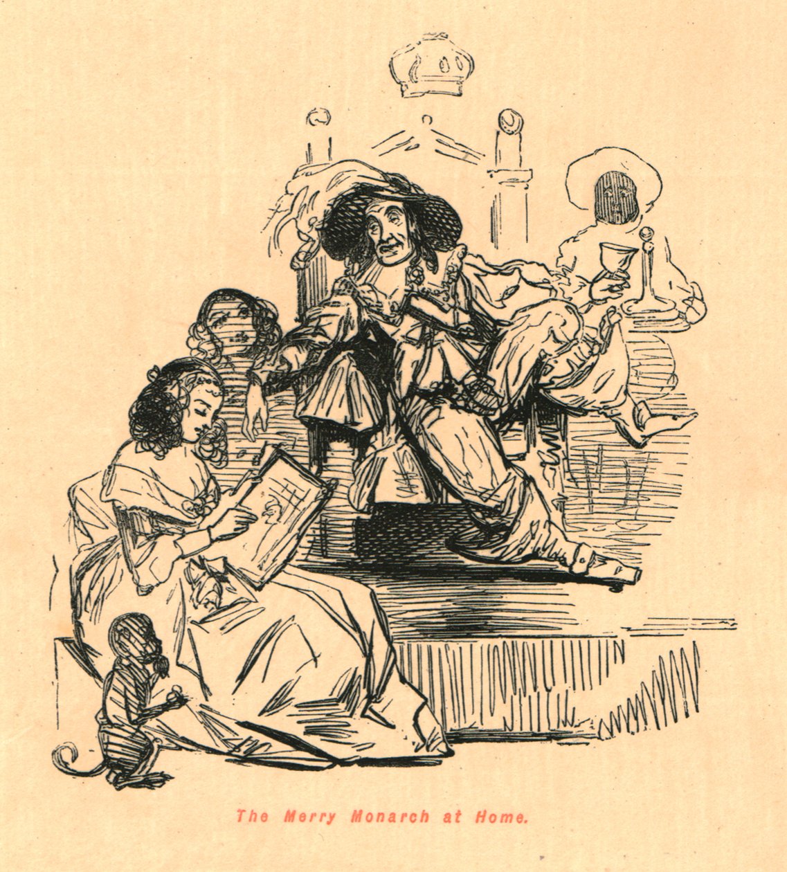 Evde Mutlu Hükümdar, 1897. by John Leech