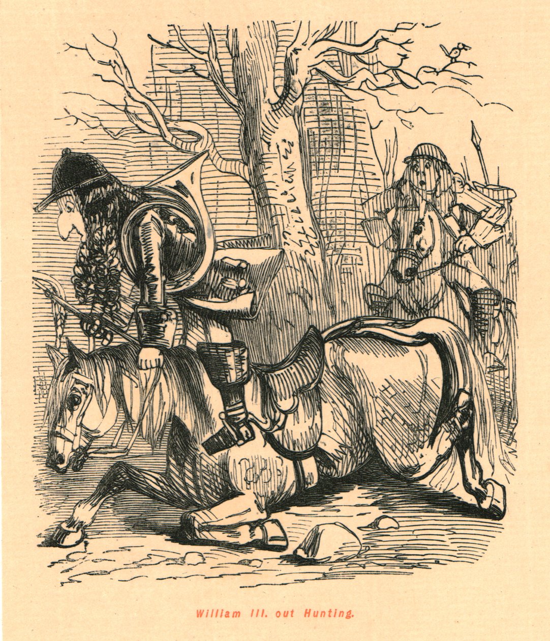 William III. Avcılık dışında, 1897. by John Leech