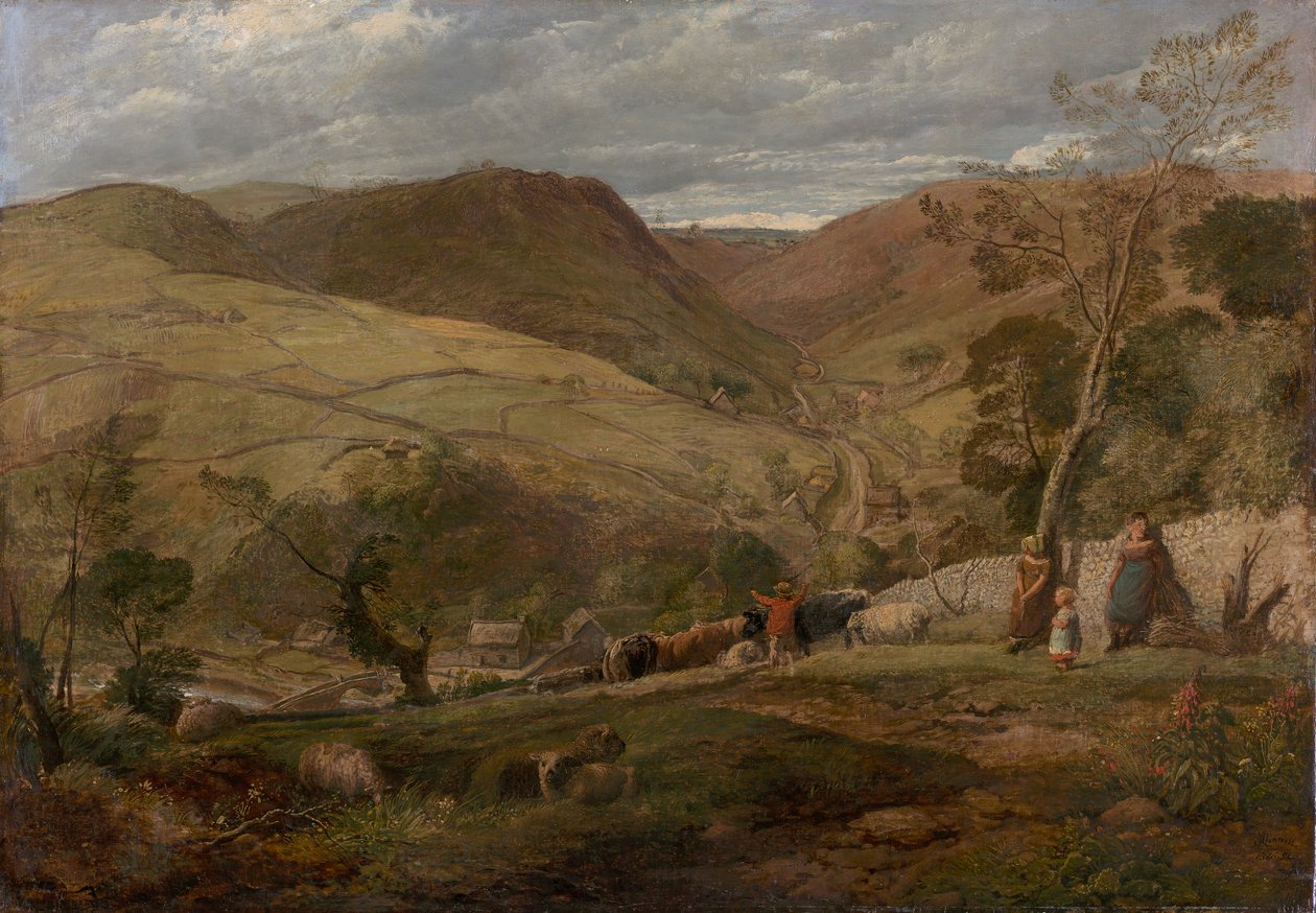 Hanson Toot, Dovedale'de Görüntüle by John Linnell