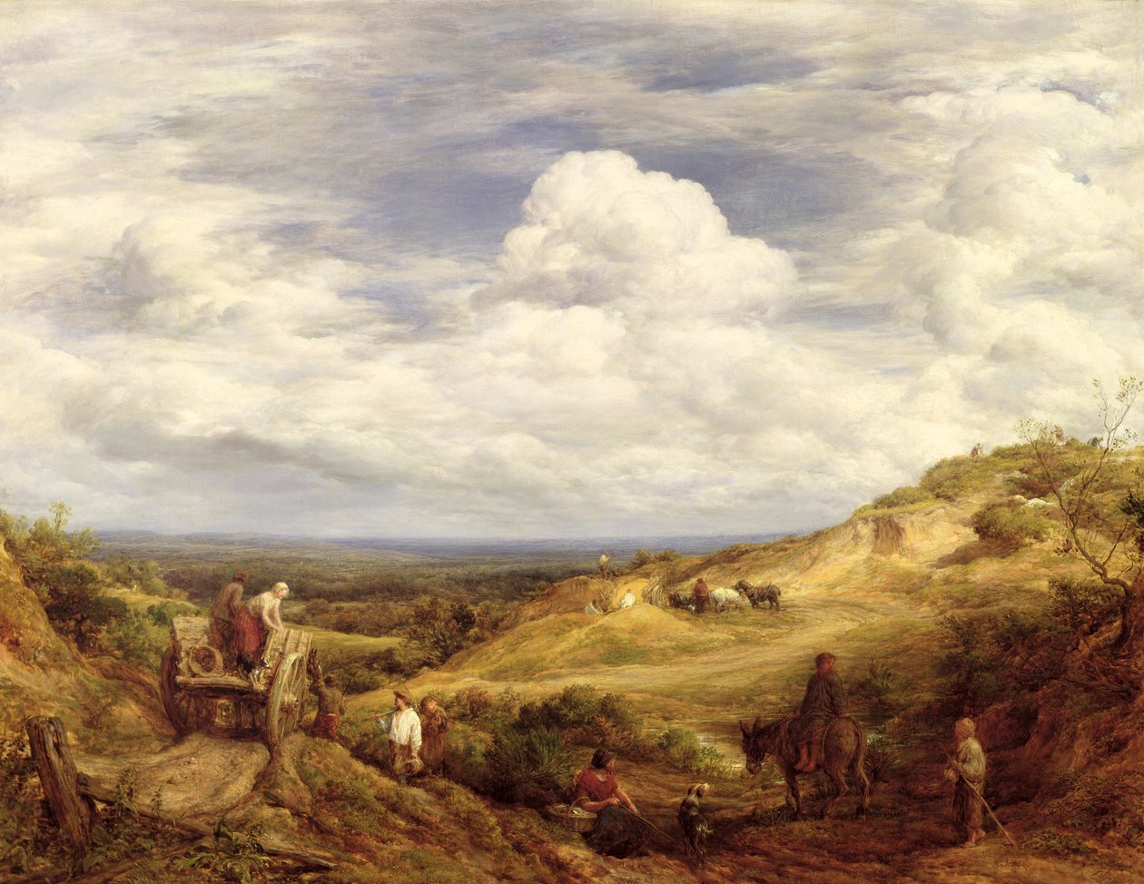 Kum Çukurları, Hampstead Heath, 1849 by John Linnell
