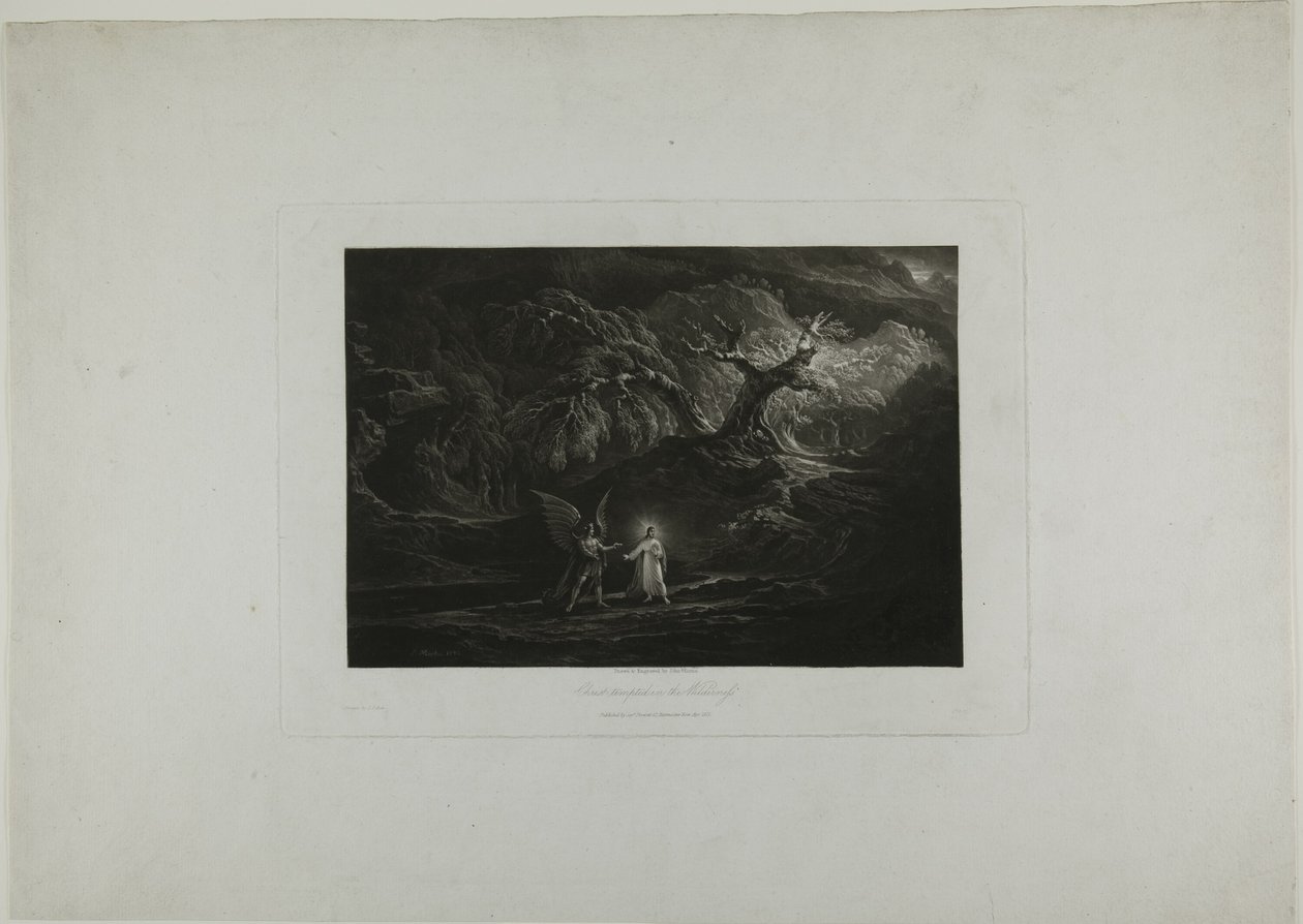Vahşi Doğada Baştan Çıkarılan Mesih by John Martin