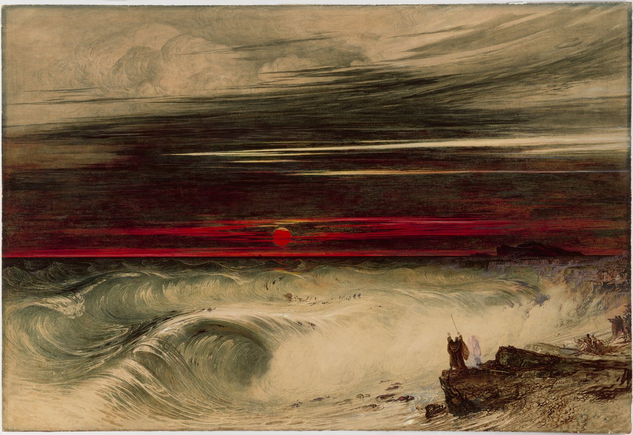 Firavun Ordusunun Yok Edilmesi by John Martin