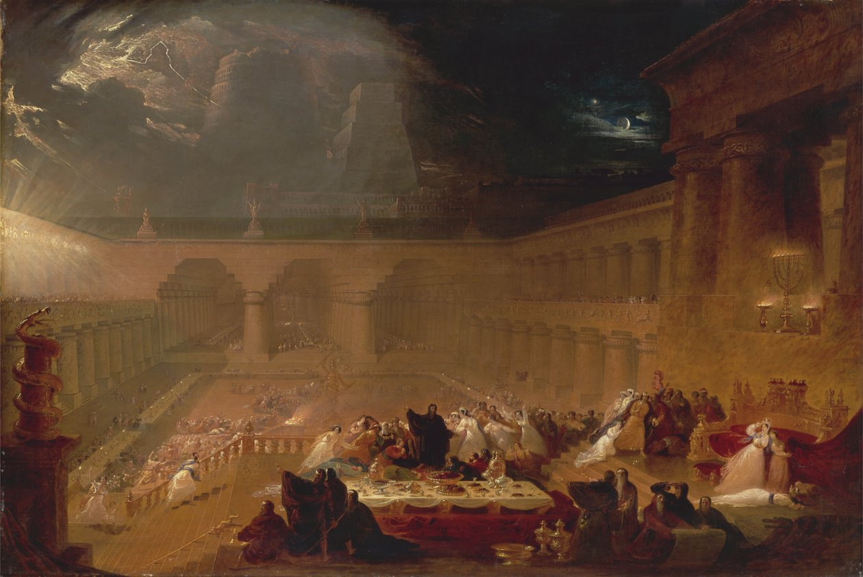 Belşatsar Bayramı, 1820. by John Martin