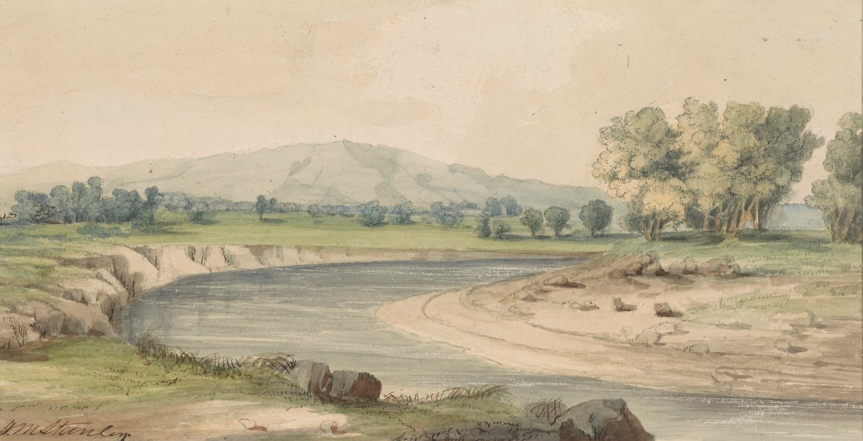 Süt Nehri ve Panter Dağı by John Mix Stanley