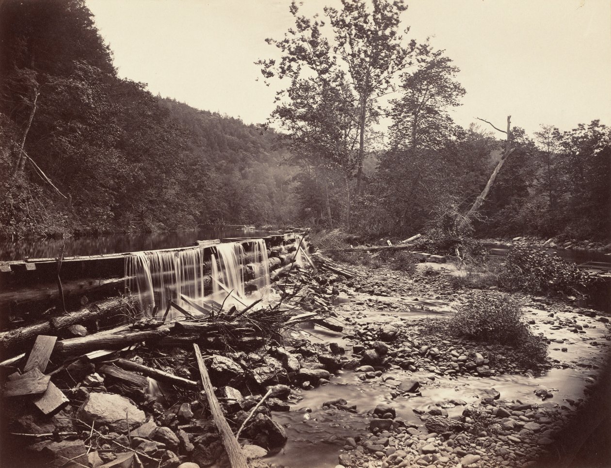Broadheads Creek, Delaware Su Boşluğu, 1863. by John Moran