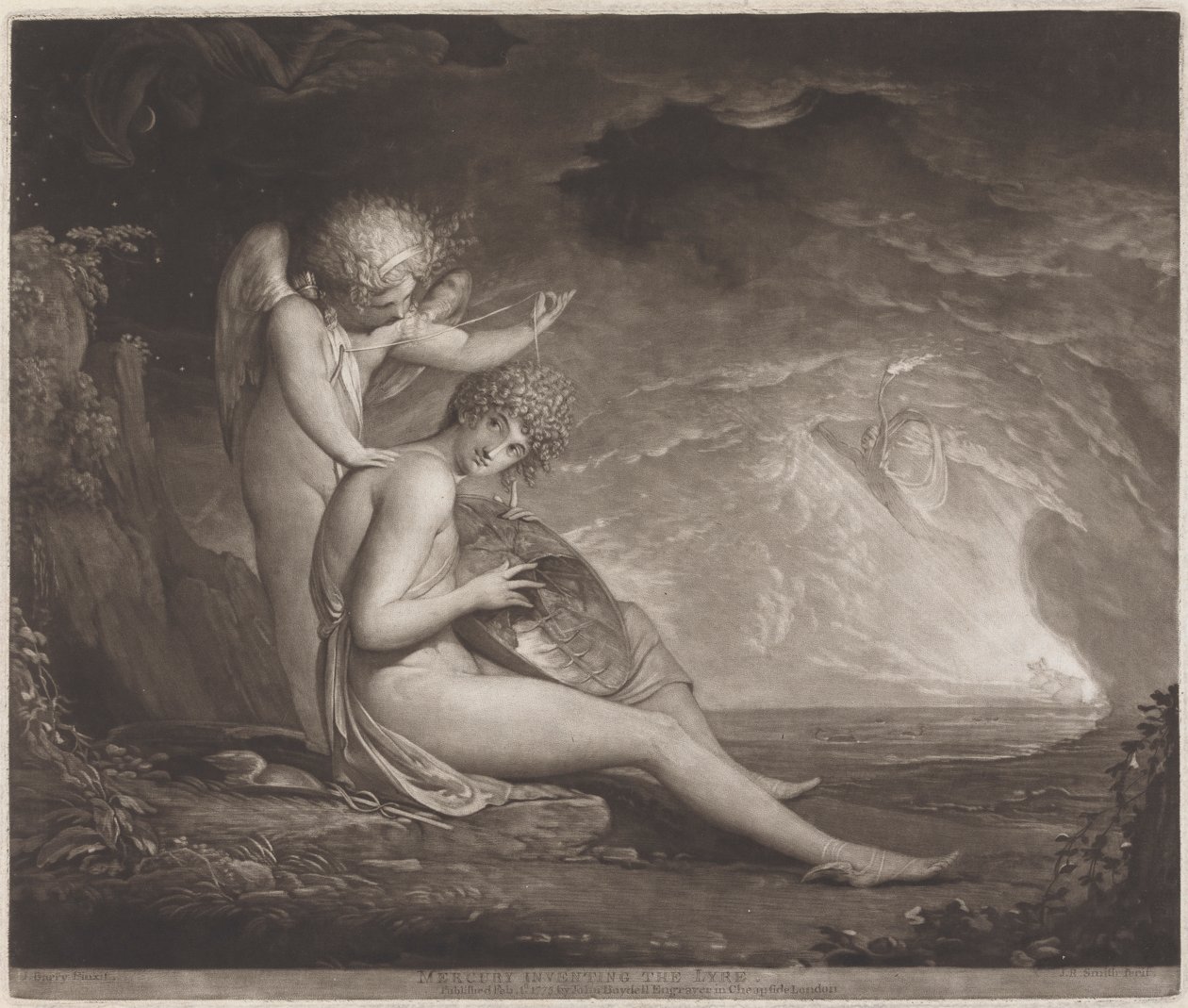 Liri İcat Eden Merkür by John Raphael Smith