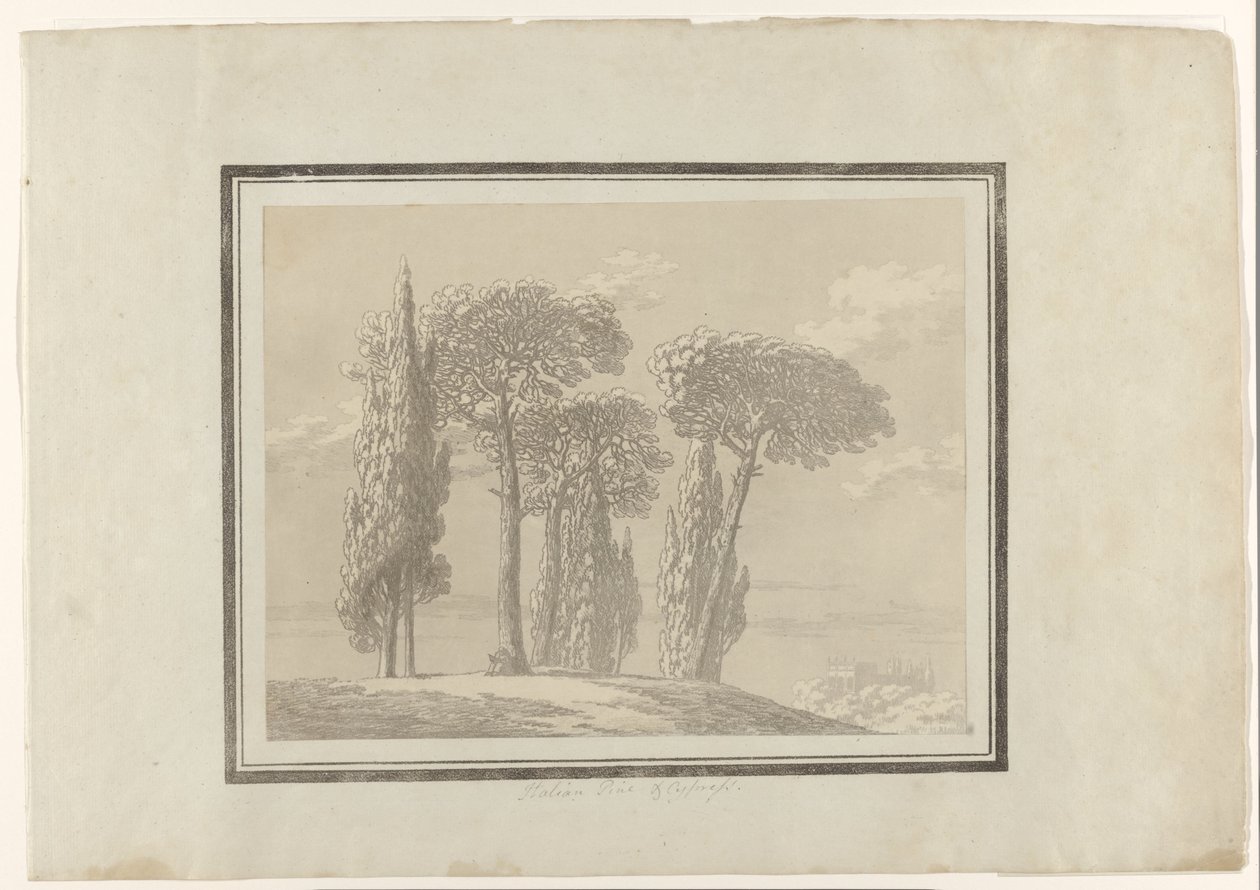 İtalyan Çamı ve Selvi İtalyan Çamı & Selvi by John Robert Cozens