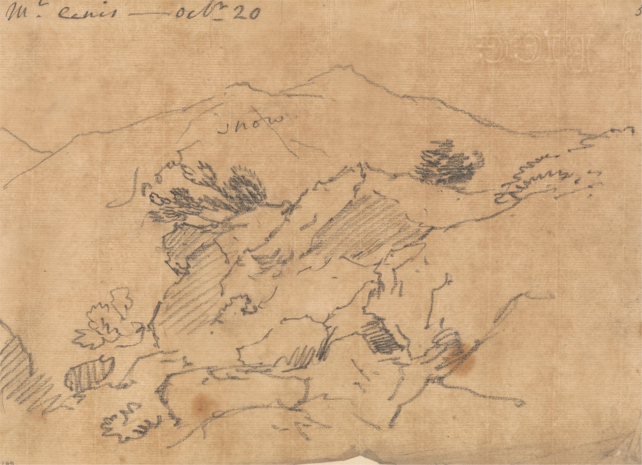 Cenis Dağı, 20 Ekim by John Robert Cozens