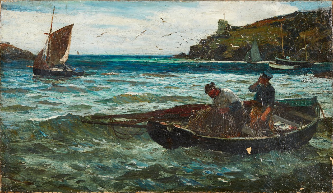 Balıkçılar (tuval üzerine yağlı boya) by John Robertson Reid