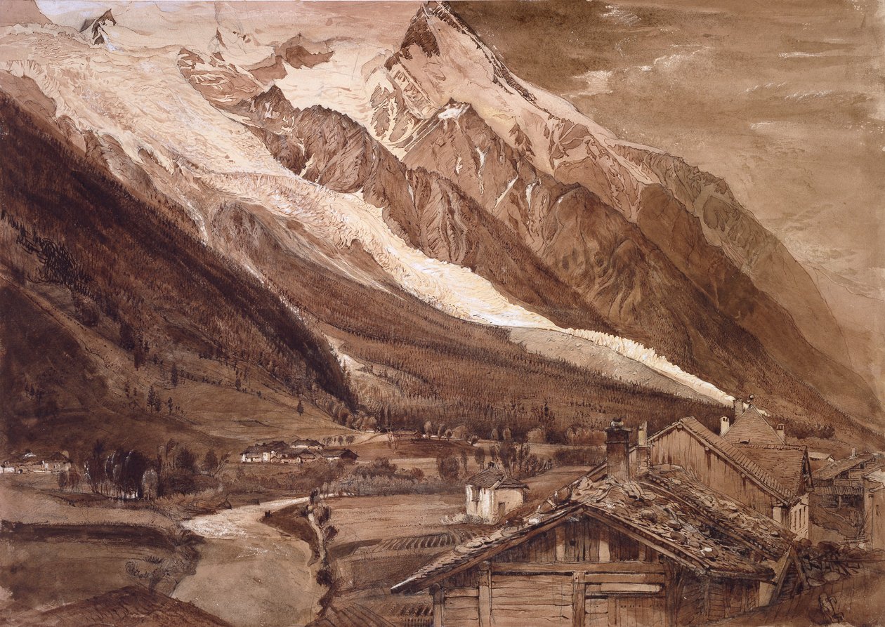 Buzul des Bossons, Chamonix, Haziran 1849 by John Ruskin