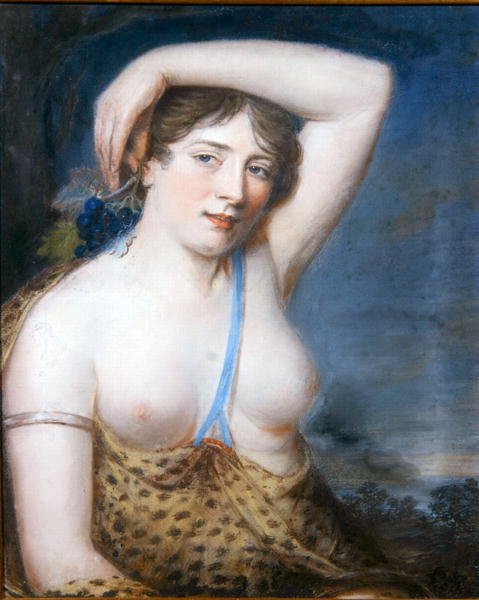 Bir Bacchante (pastel) by John Russell
