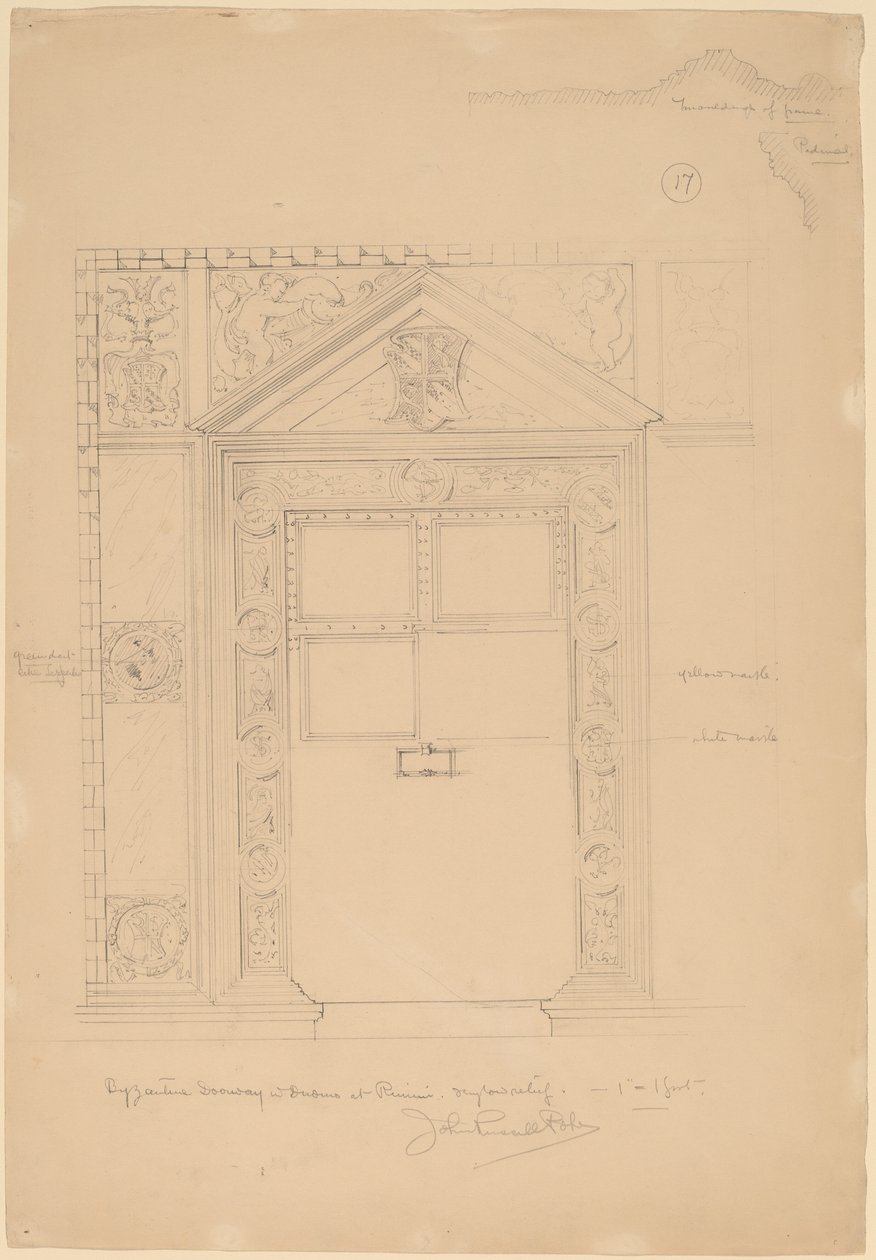 Duomo, Rimini ile Bizans Kapısı by John Russell Pope