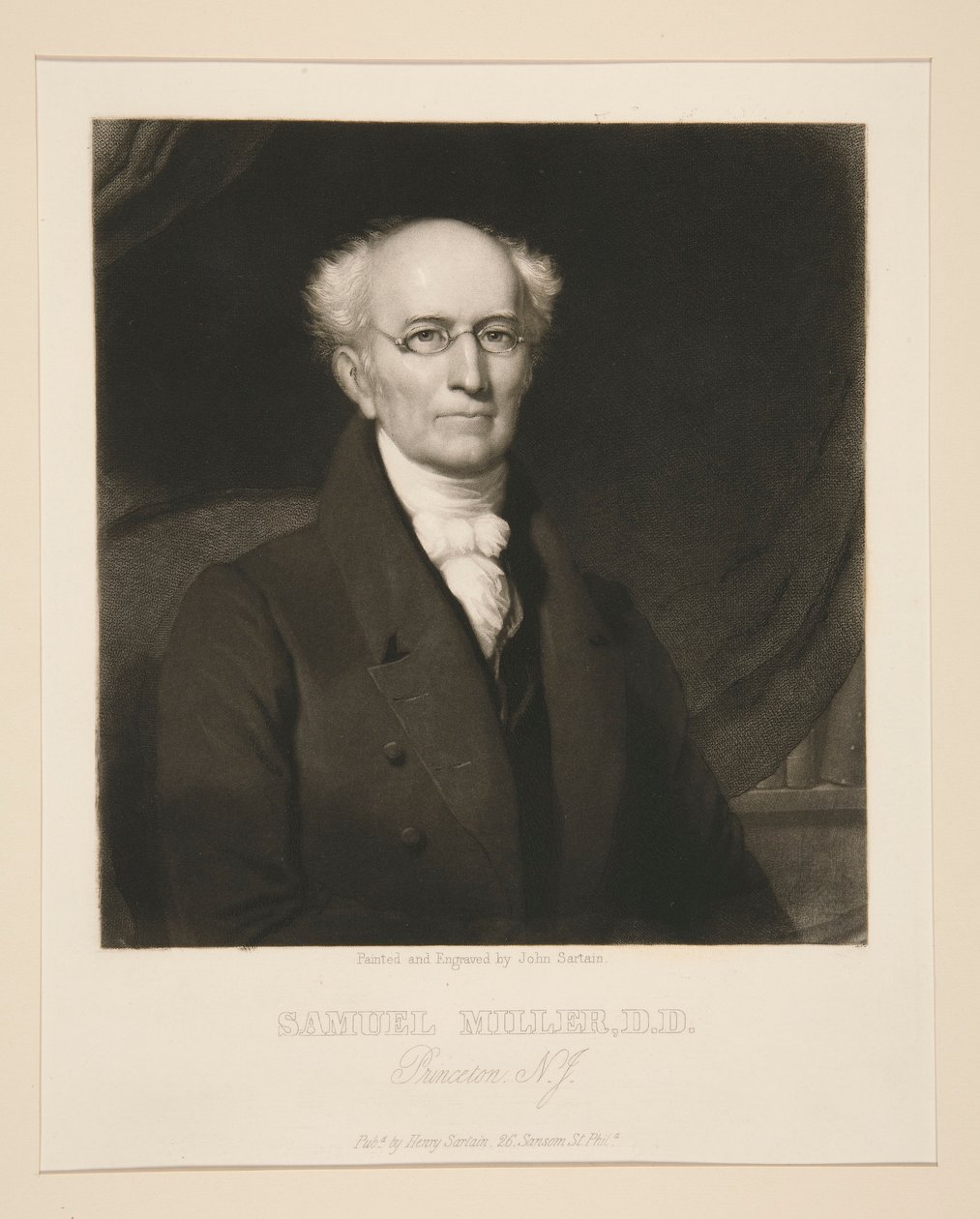 Samuel Miller, D.D. by John Sartain