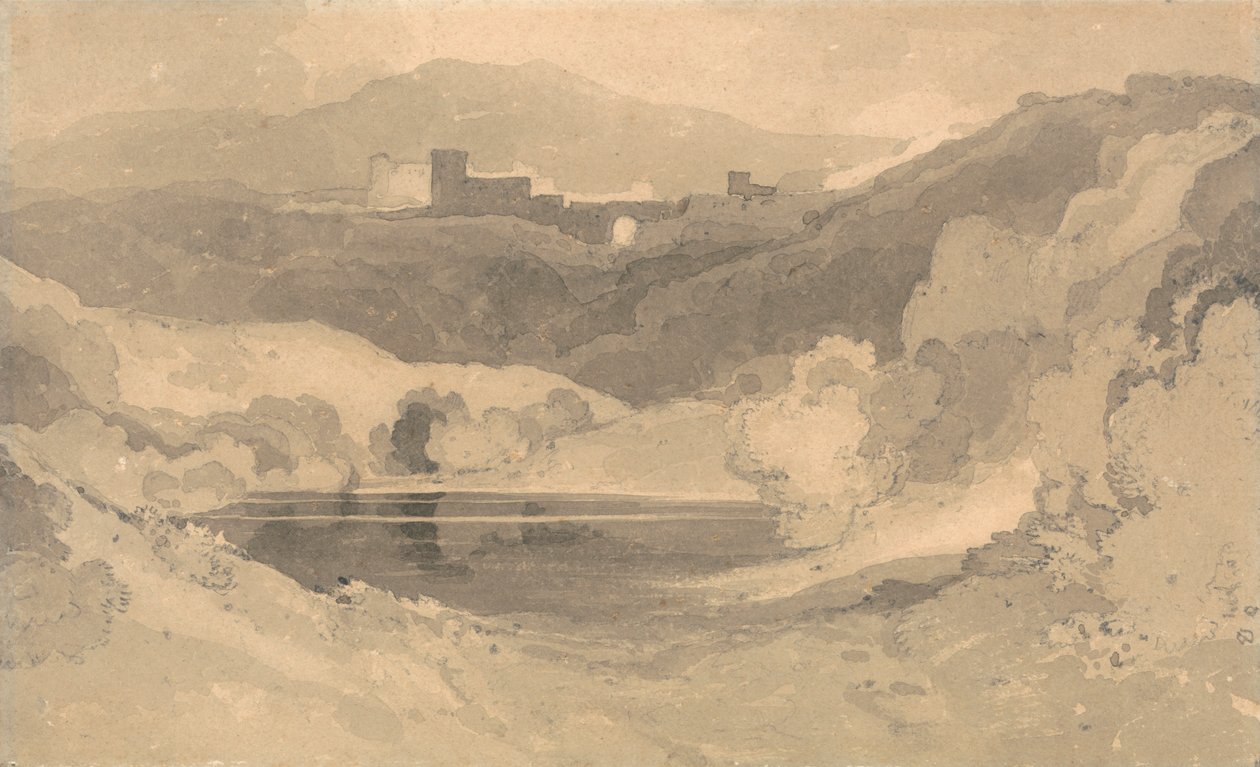 Bir Manzaradaki Kale by John Sell Cotman