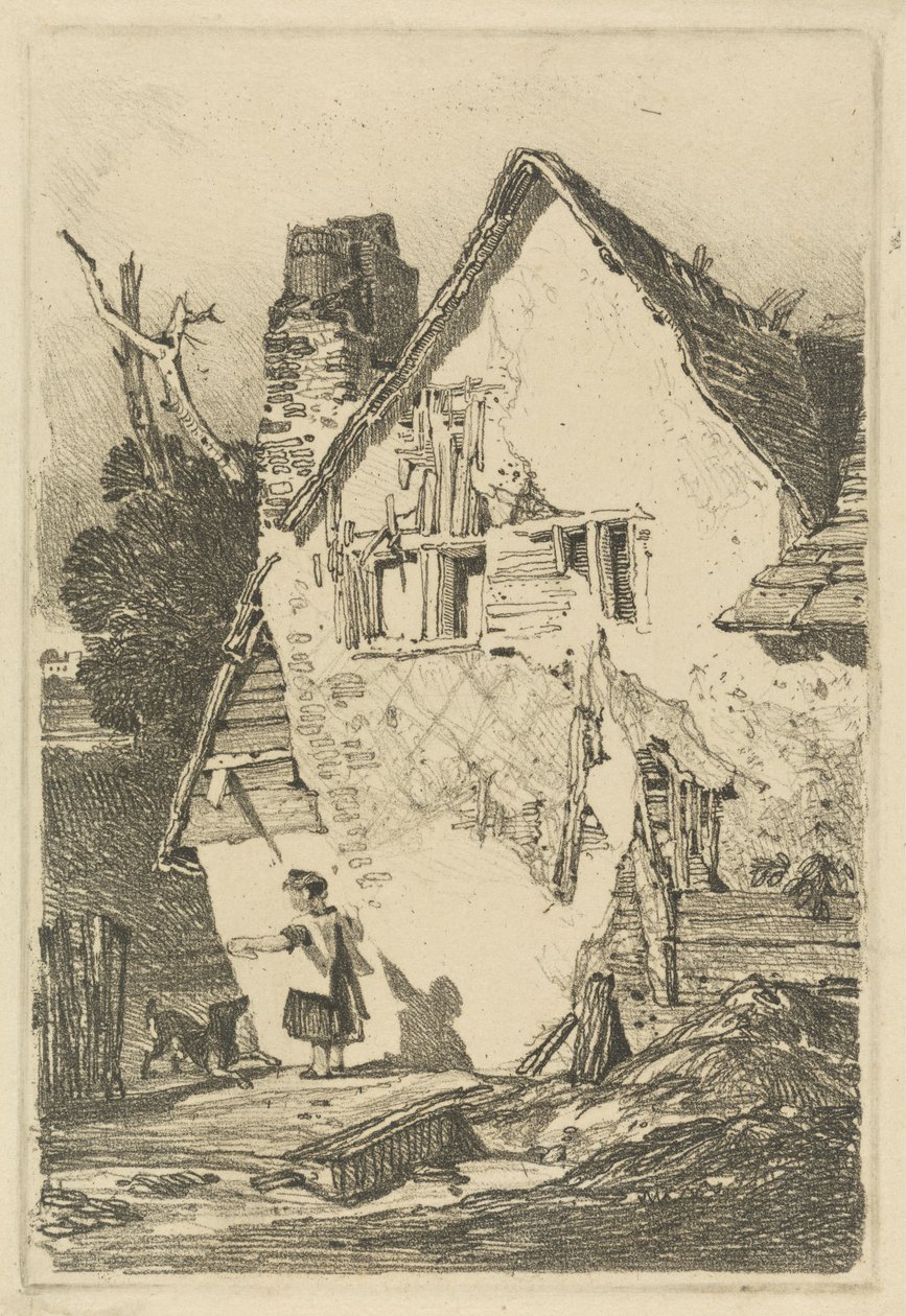 Lakenham, c.1808 (yumuşak zemin aşındırma) by John Sell Cotman