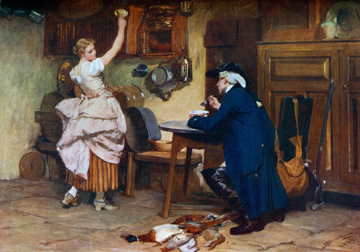 Flört, 1885, 1912. by John Seymour Lucas